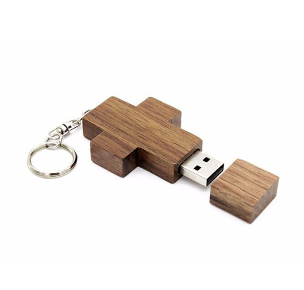Wooden Cross USB Flash Drive
