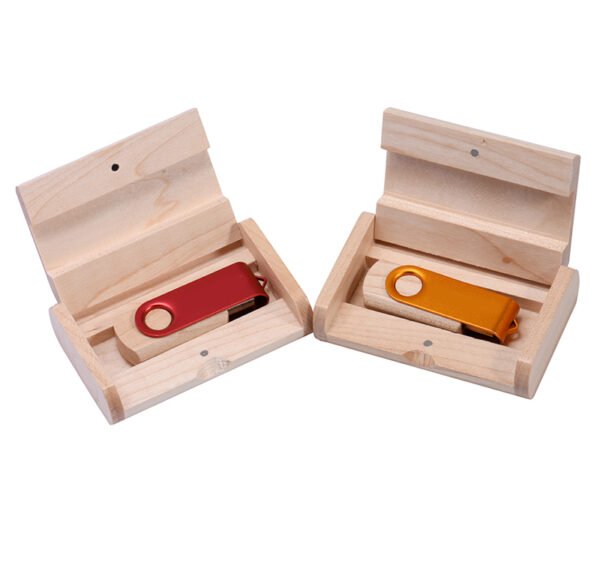 Colorful Swivel Wooden USB Drive
