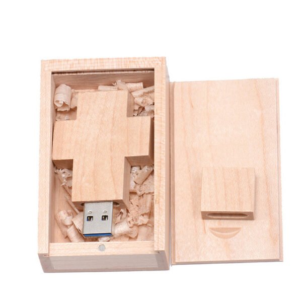 Wooden Cross USB Flash Drive