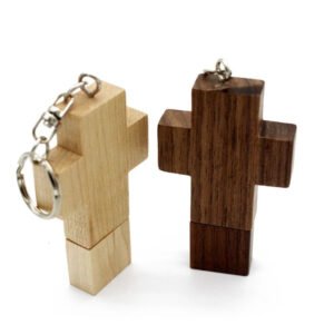 Wooden Cross USB Flash Drive