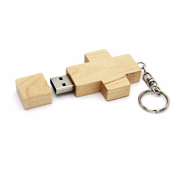 Wooden Cross USB Flash Drive