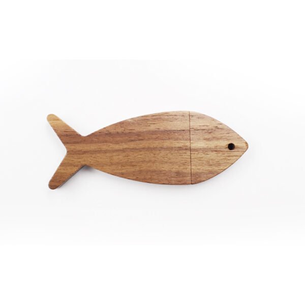 Wood Fish Shape USB Flash Drive