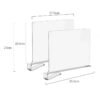 Acrylic Shelf Divider Organizer for Closet Supermarket
