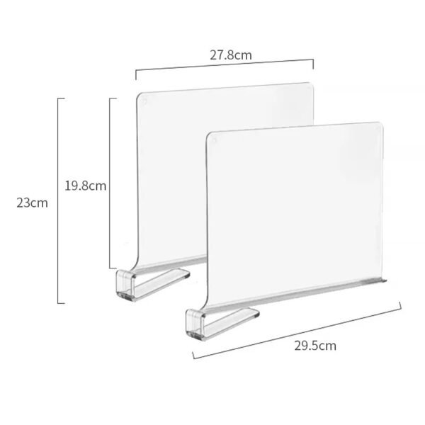 Acrylic Shelf Divider Organizer for Closet Supermarket