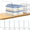 Acrylic Shelf Divider Organizer for Closet Supermarket