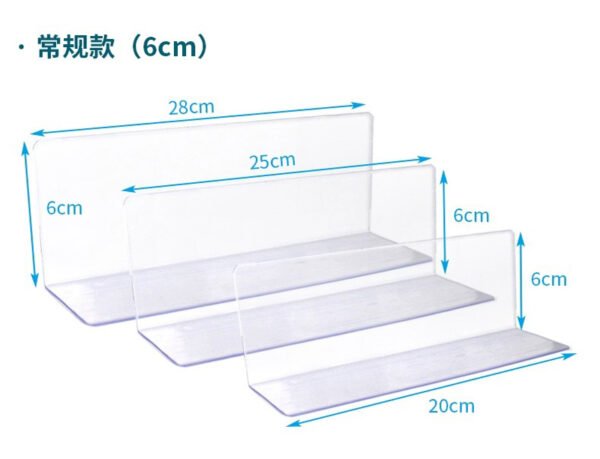 Acrylic Magnetic Shelf Divider for Supermarket
