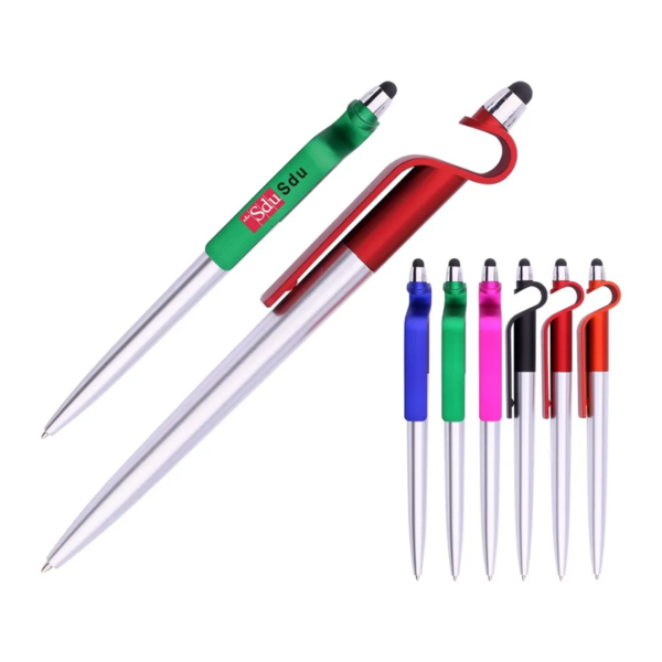 Metal Stylus Ball Pen Mobile Phone Holder
