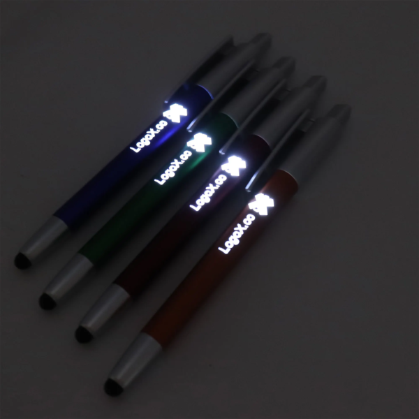 Led Ballpoint Pen With Stylus