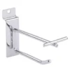 Metal Double Slatwall Hooks For Retailer Store