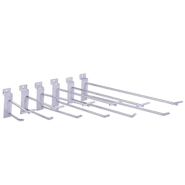 Metal Double Slatwall Hooks For Retailer Store