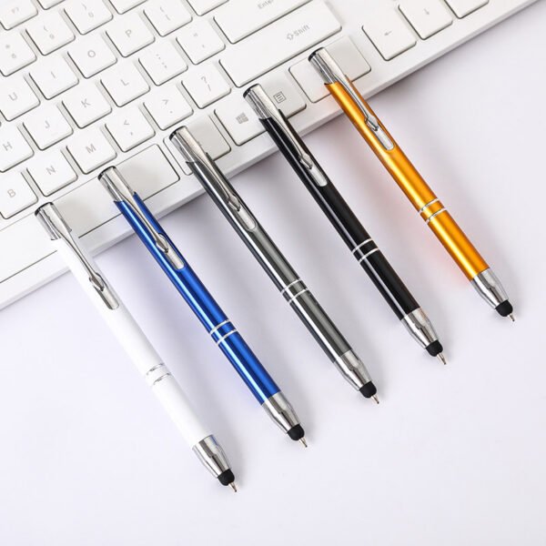 Metal Press Stylus Ball Pen
