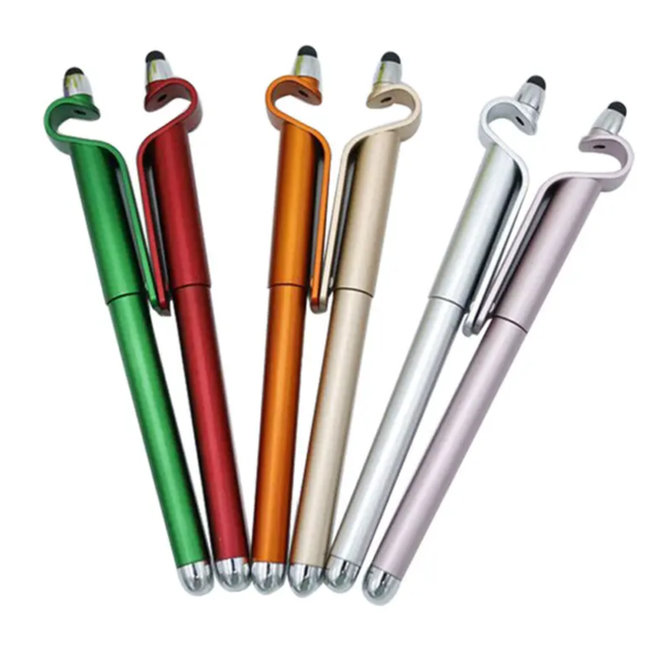 Metal Stylus Ball Pen Mobile Phone Holder