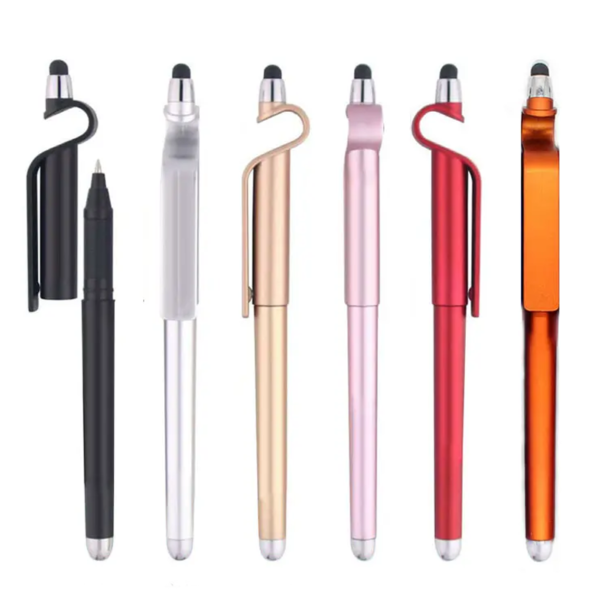 Metal Stylus Ball Pen Mobile Phone Holder
