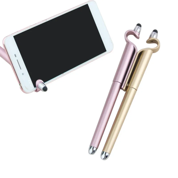 Metal Stylus Ball Pen Mobile Phone Holder