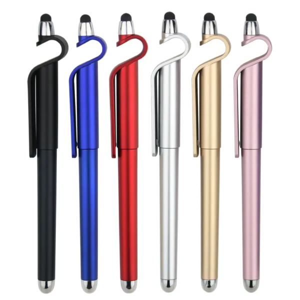Metal Stylus Ball Pen Mobile Phone Holder