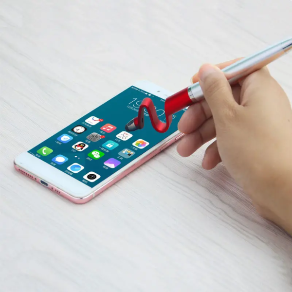 Metal Stylus Ballpoint Pen Phone Holder
