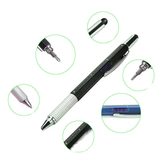 Multi Fuction Pen With Stylus Ruler