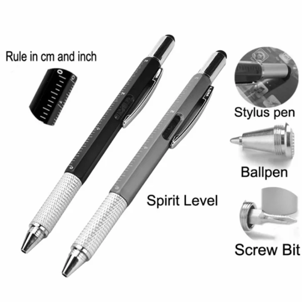 Multi Fuction Pen With Stylus Ruler
