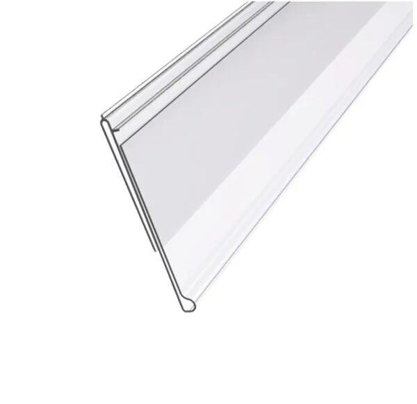 PVC Plastic Label Holder Strip Price Tag For Supermarket Shelf