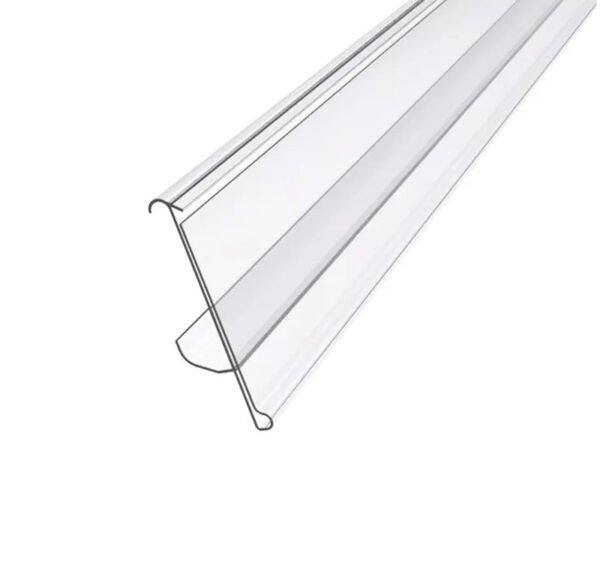 PVC Plastic Label Holder Strip Price Tag For Supermarket Shelf