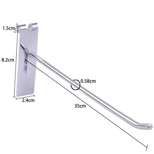 Single Wire Slatwall Hooks For Supermarket