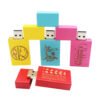 Colorful Wooden USB Flash Drive