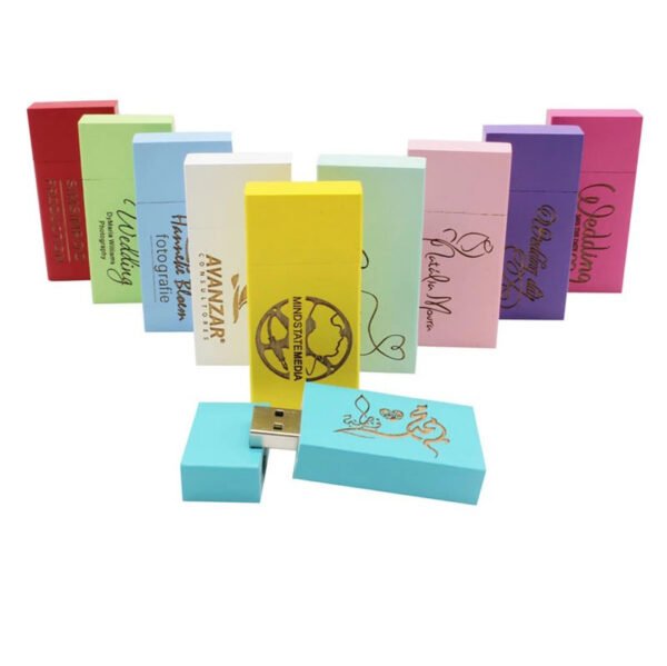 Colorful Wooden USB Flash Drive