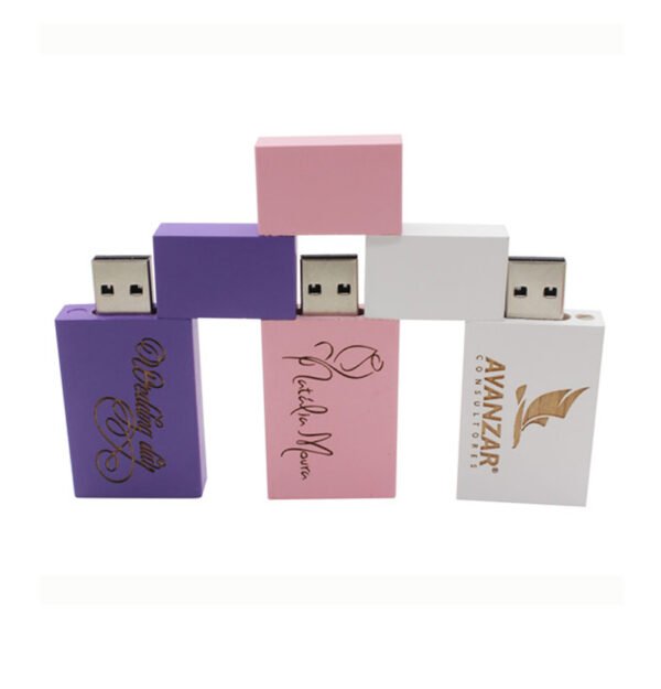 Colorful Wooden USB Flash Drive