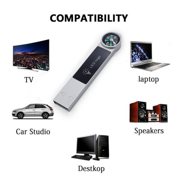 Compass Led USB Flash Drive