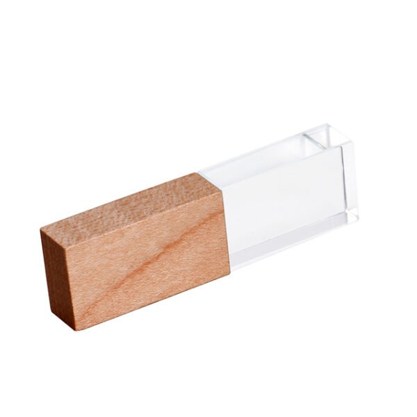 Crystal Wooden USB Flash Drive