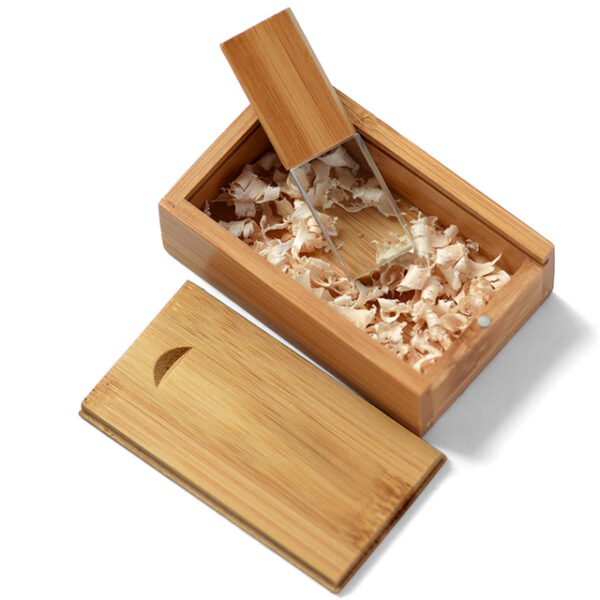 Crystal Wooden USB Flash Drive
