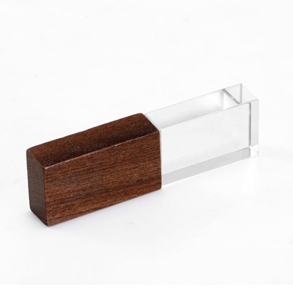 Crystal Wooden USB Flash Drive
