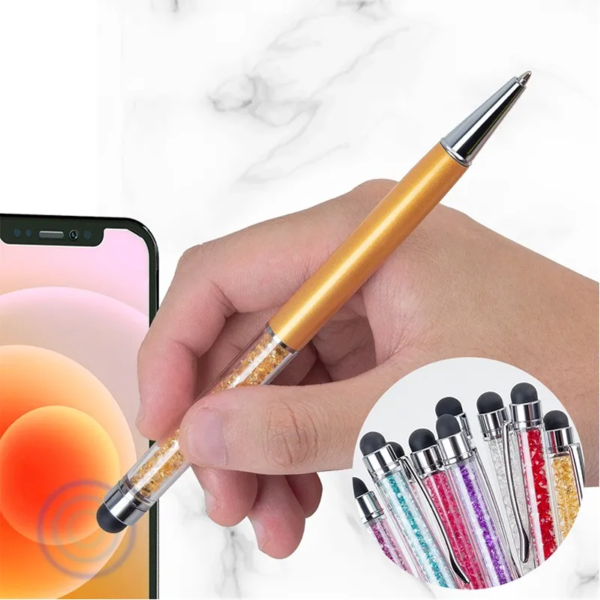Diamond Ballpoint Pen With Stylus