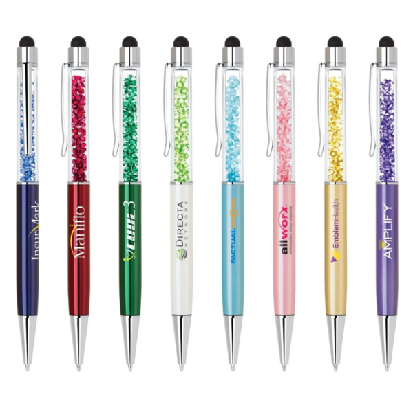 Diamond Ballpoint Pen With Stylus