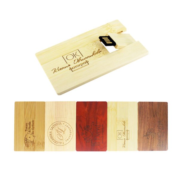 Wooden Card USB Flash Drive