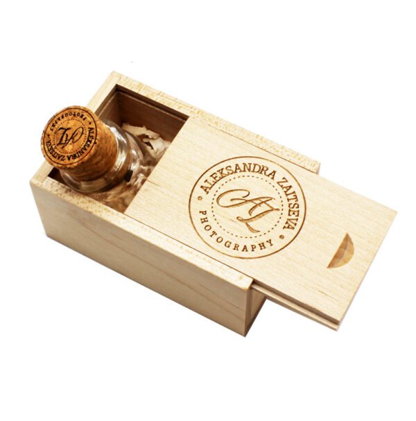 Glass Bottle USB Flash Drive