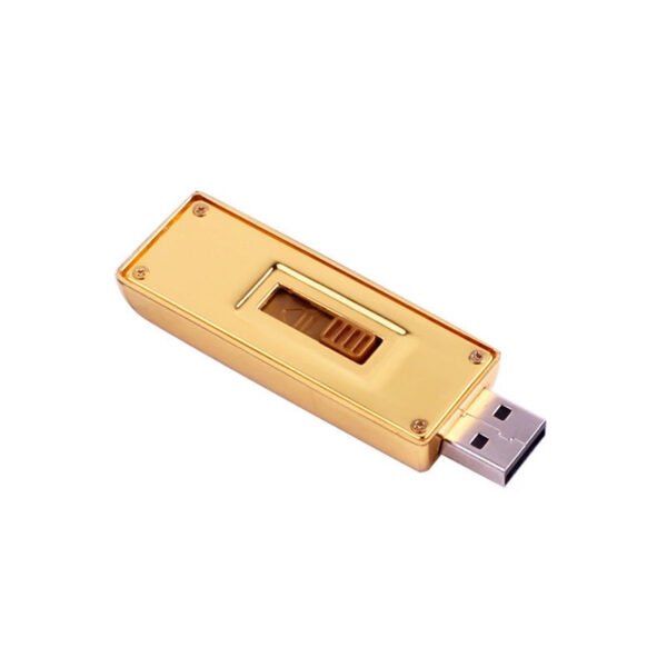 Golden Bar Shape USB Flash Drive