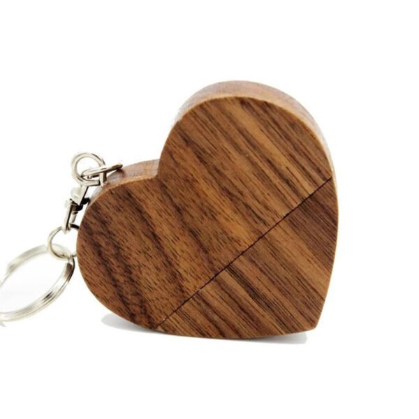Wooden Heart USB Flash Drive
