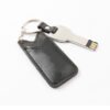 Key USB Stick With Leather Pouch