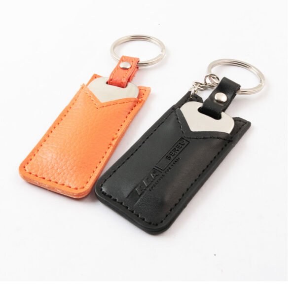 Key USB Stick With Leather Pouch