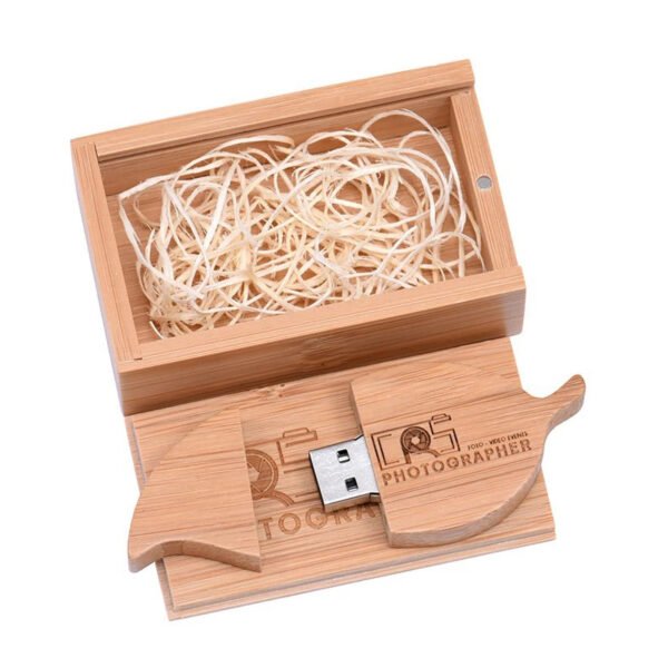 Wood Leaf Shape USB Flash Drive