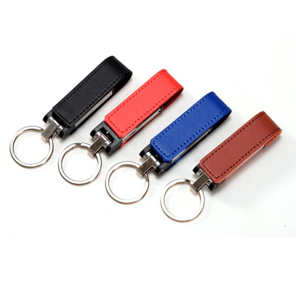 Leather Keychain USB Flash Drive