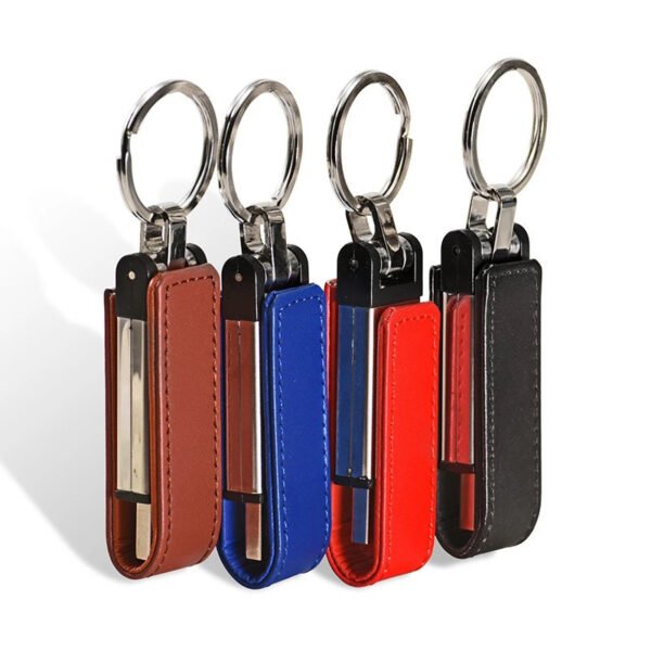 Leather Keychain USB Flash Drive