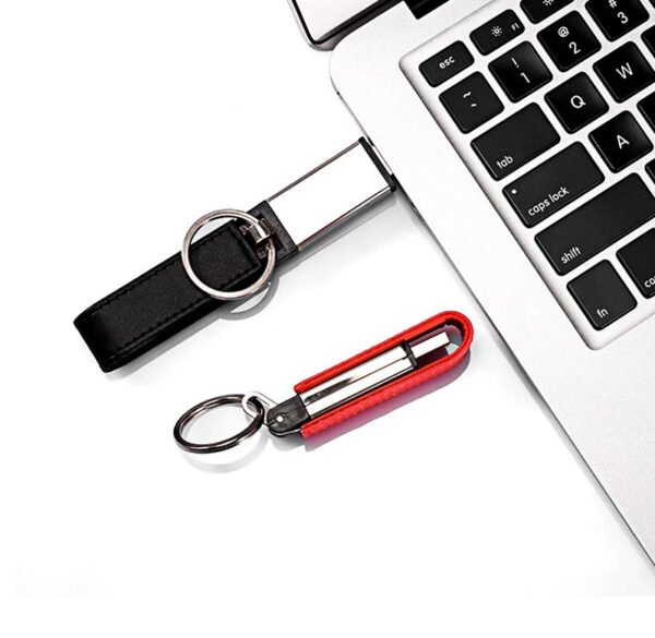 Leather Keychain USB Flash Drive