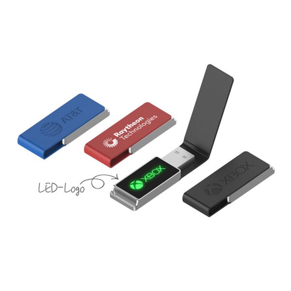 Led Leather USB Flash Drive