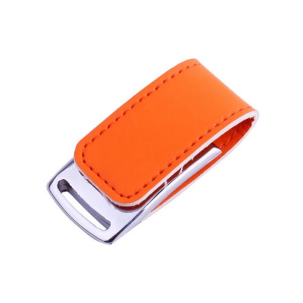 Leather Metal Keyring USB Drive