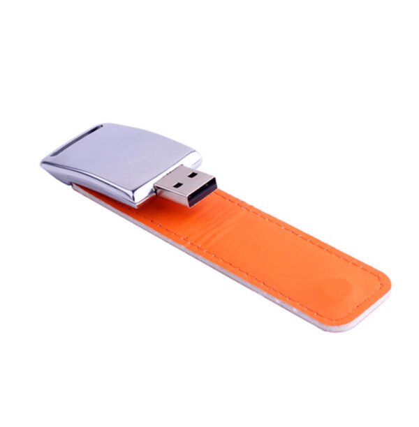 Leather Metal Keyring USB Drive