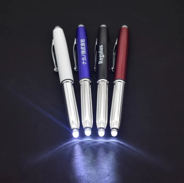Led Light Stylus Ballpoint Pen