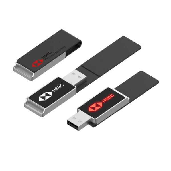 Led Leather USB Flash Drive
