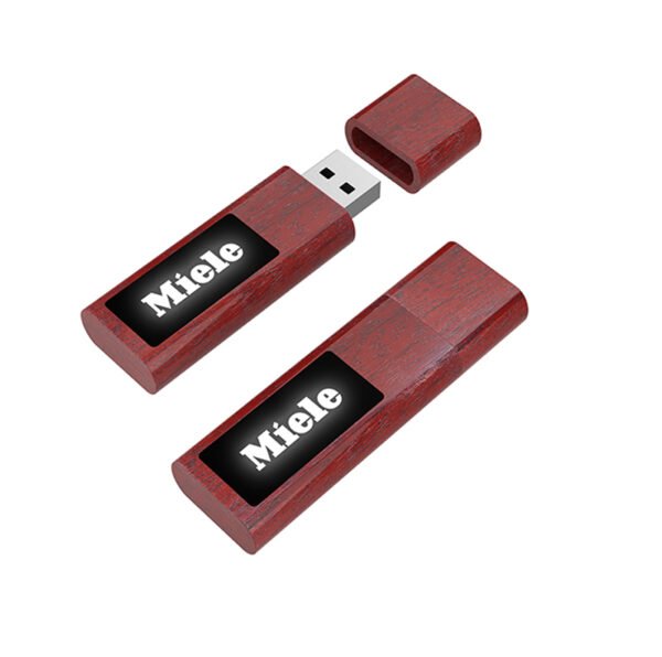 Mahogany Led USB Memorias
